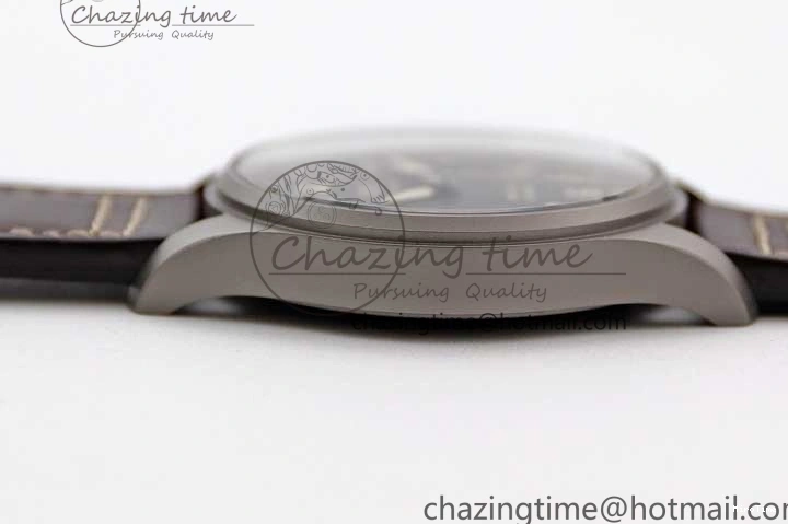 MIROTIME 0705 Mark XVIII IW327006 Titanium M+F 1:1 Best Edition Black Dial on Brown Leather Strap A Efficient 7052